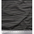 thumbnail image 1 of Soimoi Gray Cotton Cambric Fabric Artistic Waves Abstract Print Sewing Fabric Yard 56 Inch Wide, 1 of 3