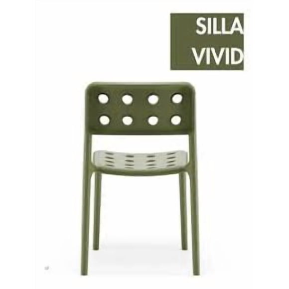 -KYN - Set de 4 Sillas VIVID (COLOR VERDE).