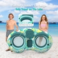 thumbnail image 4 of 5-in-1 Pool Floats Adult Heavy Duty River Tube, 2 Person Water Lounge Tanning Pool with Backrests, Built-in Cooler, Cup Holders, Deluxe Pool Toys for Summer Relaxation, 4 of 7