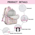thumbnail image 4 of Colorful Princess Castle Pattern Backpack for School,Cute School Bag,Schoolbag with Adjustable Shoulder Straps & Padded Back,15.25"x11.5"x5.25", 4 of 5