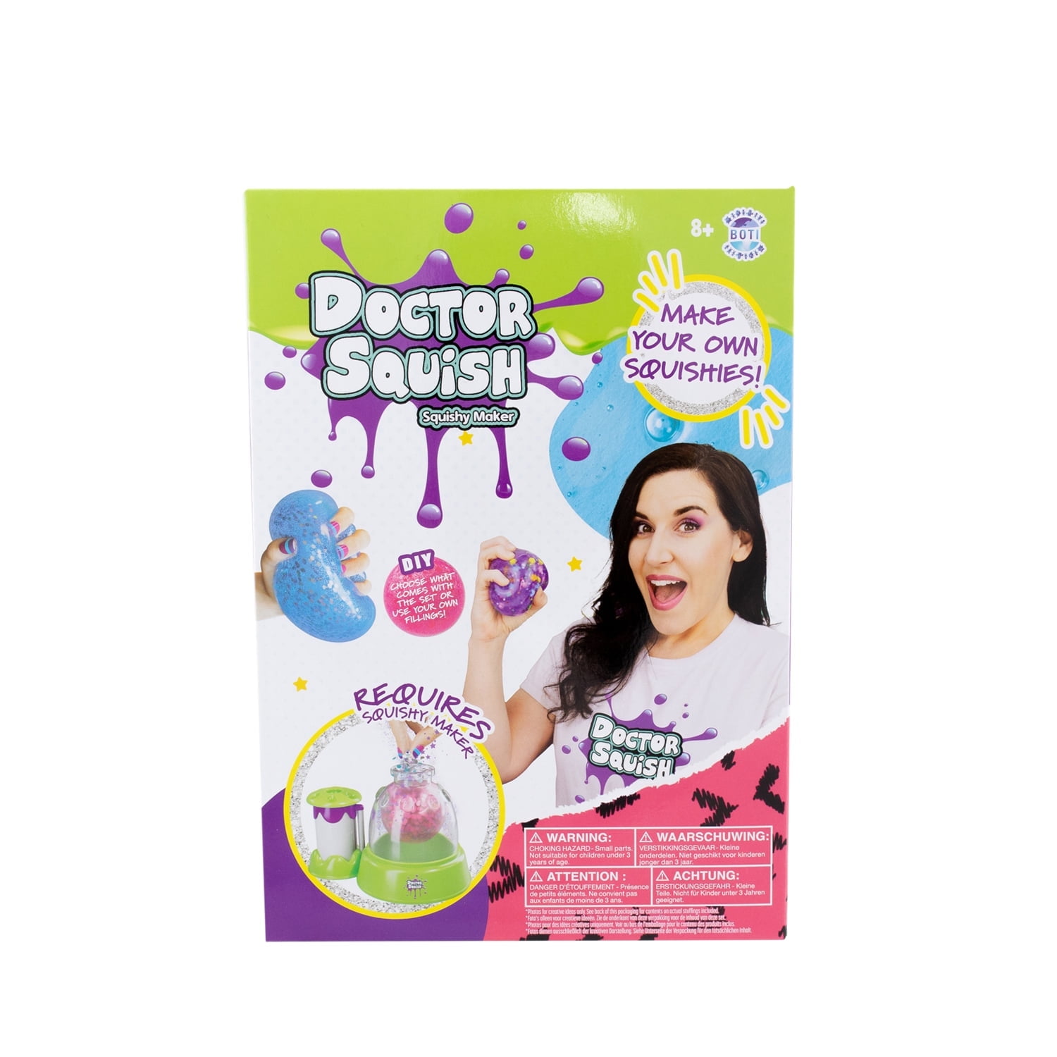 Docteur Squish - La Fabrique à Squish - Crée Tes Balles Anti-Stress - Slime - A Partir De 4 Ans