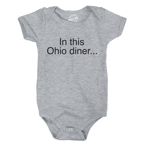 In This Ohio Diner Baby Bodysuit Funny Pitchbot Internet Novelty Jumper for Infants
