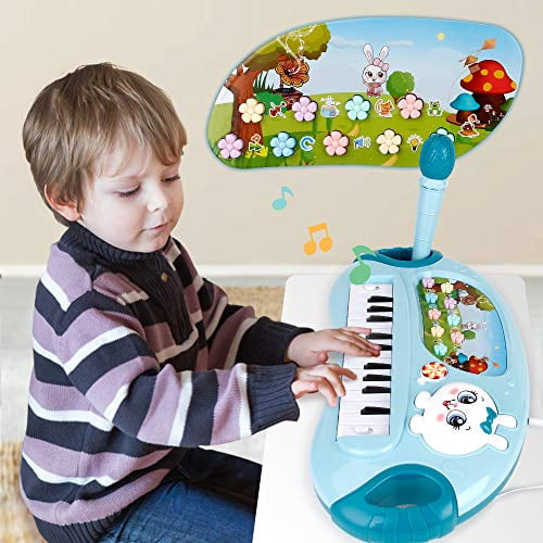 Mini Tudou Piano Toy for Toddler Girls,35 Keys Multifunctional 