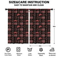 thumbnail image 2 of Blackout Kids Curtains,Red Controllers Games Icons Black Pattern Childrens Insulated Curtains Set Of 2,Bedroom Essentials,Toddler Room Decor 52"x84", 2 of 5