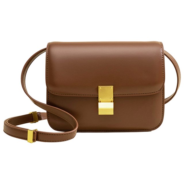 Bolso Hombro Mensajero Con Solapa Y Correa Ajustable PU para Mujer