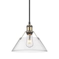thumbnail image 2 of Orwell 1-Light Pendant in Aged Brass with Clear Glass, 2 of 3