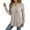 Beige, variant on Womens Long Sleeve Shirts Tops V Neck Soft Brushed Striped Casual Stretch Fit Basic Fall Clothes for Women Tees Blouses Beige 2XL