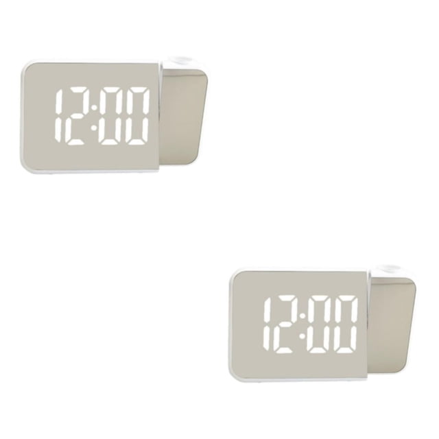 Matsuzay Digital Mirrored Projection Alarm Clock with Date Temperature Type1