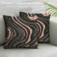 thumbnail image 3 of COMIO Decorative Square Throw Pillow Cover Abstract Water Effect Marbling Artwork Design Spot Pattern Artistic Blot Monochrome Craft Liquid Cozy Cushion Pillowcase Case for Couch Car, 3 of 5