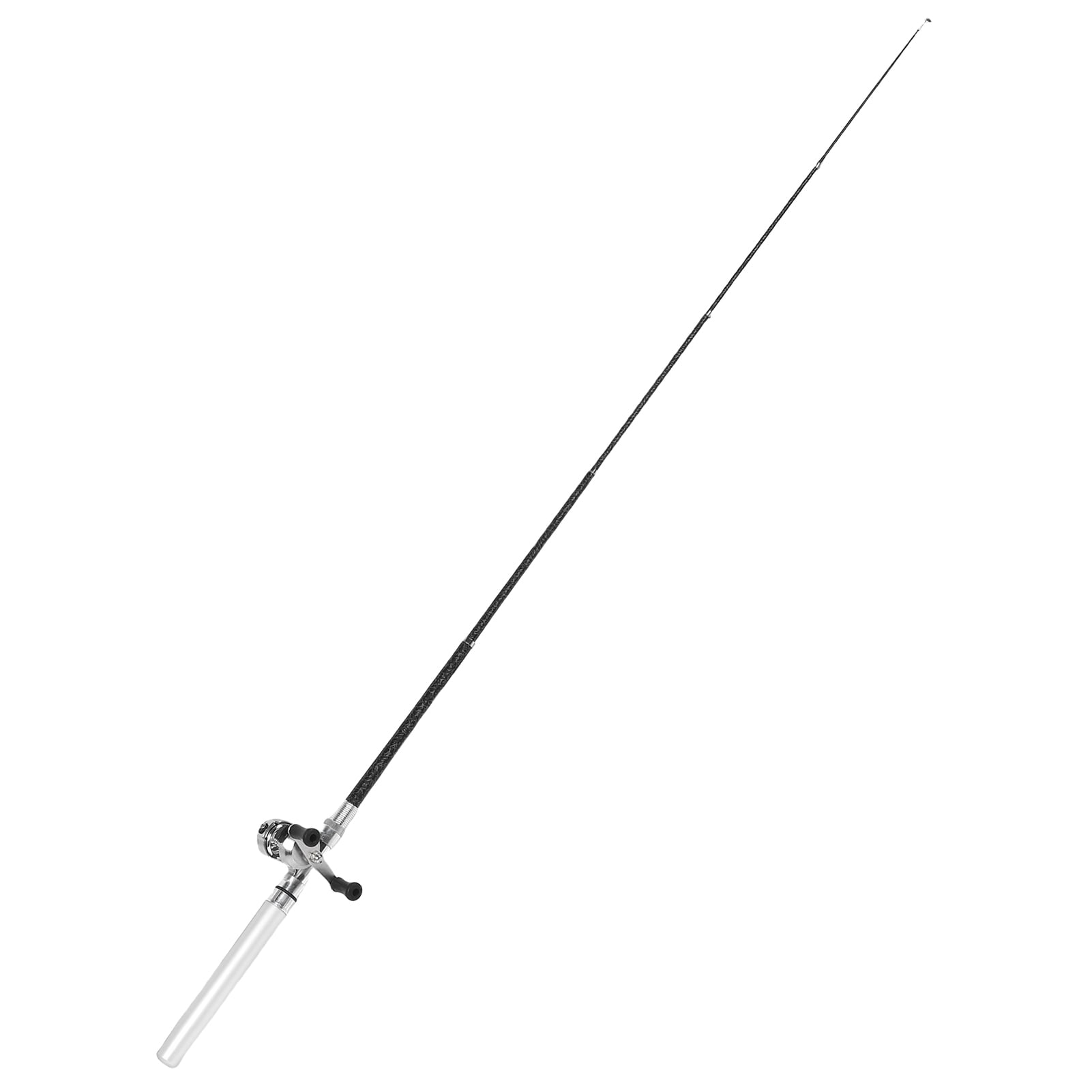 Mini Pen Fishing Rod Combo, Portable Telescopic Fiberglass Rod Reel for River Lake Fishing