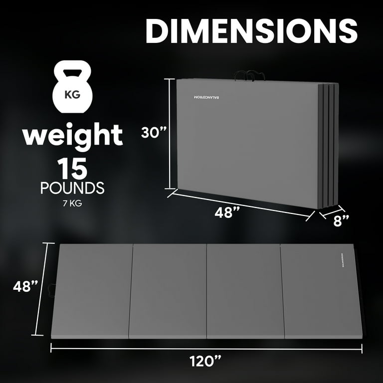 Gymnastic Mat BalanceFrom 4'x10' Extra Thick Exercise Mat 2-Inch