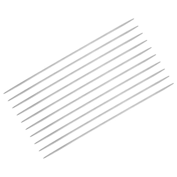 Uxcell 10Pcs Knitting Needle 1.75mm Diameter 5.9 Inches Length Stainless Steel