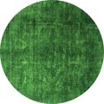 thumbnail image 1 of Ahgly Company Indoor Round Oriental Green Industrial Area Rugs, 7' Round, 1 of 4