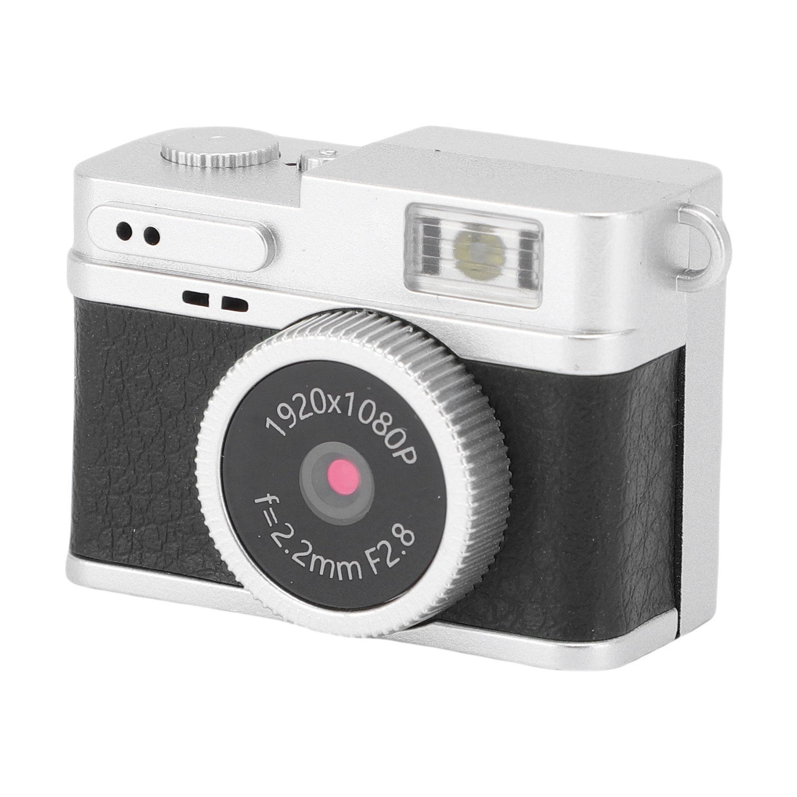 Small Vintage Digital Camera 1080P FHD Mini Retro Pocket Point Shoot Camera with 0.96 Inch IPS Screen 128GB Storage LED Fill Light Lanyard for Teens Adults Beginner Photo Video Travel Black