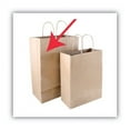 thumbnail image 3 of Premium Shopping Bag, 12" X 6.5" X 17", Brown Kraft, 50/box | Bundle of 2 Boxes, 3 of 4