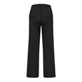 thumbnail image 5 of LISTHA Men'S Linen Pants Casual Loose Fit Trousers 2024 Oversized Beach Summer Pants Funny Multi Pocket Plain Baggy Pants Black M, 5 of 6