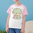 thumbnail image 3 of RXIRUCGD 2025 Vêtements d'Été pour Enfants Tout-Petits Garçons Filles Mode Mignon Col Rond Imprimé Manches Courtes Haut, 3 of 7