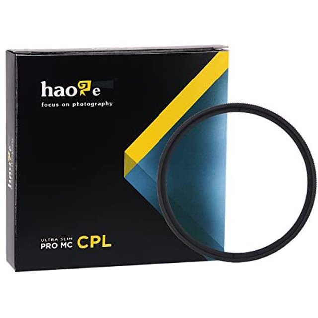 Haoge 37mm MC CPL Multicoated Circular Polarizer Polarizing Lens Filter for Canon Nikon Sony Minolta Pentax Olympus