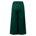 thumbnail image 5 of Women's Pants Wide Leg Skirt Pants Semi Elastic High Waist Effect Green Loose Pants for Women L, 5 of 5