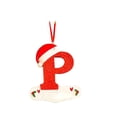 thumbnail image 2 of Fsqjgq Christmas Tree Decoration Pendant Personalized 26 Letter Christmas Ornaments Acrylic Red Hat Letters Funny Hanging Pendant Home Decor, 2 of 5