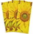 thumbnail image 2 of GZHJMY Yellow Sunflowers Feild-1 Kitchen Towels Set of 6 Dishcloths Hand Towels Tea Towels Ultra Absorbent for Cleaning Washing Drying Dishes Tableware 28'' x 18'', 2 of 7