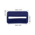 thumbnail image 2 of Unique Bargains Watch Band Strap Loops Silicone Watch Holder Keeper for 16mm Width Watch Band, Deep Blue 4 Pack, 2 of 5