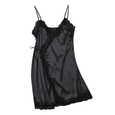 

Fsqjgq Bustier Lingerie for Women Womens Satin Leopard Sling Sleepwear Lingerie Lace Nightwear Underwear Set Womens Lingerie Skirt Set Plus Size Polyester Black Xl
