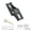 Black, variant on M Buder Front Carrier Block for Brompton Cline Folding Bicycles Upgrade Aluminum Pig Nose Adapter Height Adjustable Seat Post Extendable Bag Support Silver (13 inches / 33 cm, 3.24 oz / 92 g)
