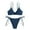 Blue, variant on String Thong Swimsuits for Women Tie Side Bikini Sets Spaghetti Straps 2 Piece Bathing Suits Yellow L