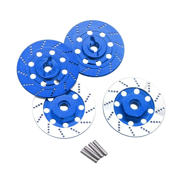 4 discos de freno RC profesionales de 12 mm de repuesto para decoración de disco de freno 1:10 azul oscuro