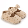 thumbnail image 3 of Uccdo Baby Girls Princess Bowknot Dress Shoes Infant Non-Slip Mary Jane Flats Shoes 0-18M, 3 of 6