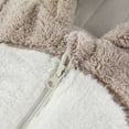thumbnail image 5 of SYNPOS Toddler Baby Fleece Snowsuit Rompers Infant Boys Girls Thick Warm Winter Jumpsuit Coat Crawling Outfit 0-2Y, 5 of 11