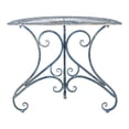 thumbnail image 5 of SAFAVIEH Annalise Outdoor Patio Semi-Circle Accent Table, Antique Blue, 5 of 11