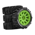 thumbnail image 3 of Bunblic 4 Pcs Roues de Buggy RC Tout-Terrain 2.8x1 Pouces Remplacement Pneus de Sable RC pour Accessoires de Pièces de Rechange 1/14 Professionnel Robuste Vert, 3 of 8