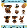 thumbnail image 3 of DolliBu Sparkle Eyes Moose Graduation Plush Toy - Super Soft Graduation Stuffed Animal Dress Up Gown and Cap with Tassel Outfit - Cute Congratulatory Graduation Gift - 6 Inches, 3 of 6