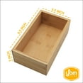 thumbnail image 3 of YBM Home Bamboo Storage Boxes without Handle, Organization Storage for Kitchen, Living Room, Bathroom, Office, Small, 3 of 6