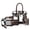 Coffee, variant on Green 6 Pcs PU Leather Composite Shoulder Handbag Set
