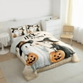 thumbnail image 3 of jejeloiu Trick Or Treat Queen Comforter Set,Lovely Witch Ghost Bedding Sets,Happy Halloween Pumpkin Bedding Comforter Set For Child,Breathable Home Decor Reversible,3 Pieces, 3 of 8