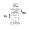 thumbnail image 5 of Candil de Cristal Cortado Gamalux Williams Krystal Flat de 3 Luces, 5 of 5