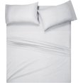 thumbnail image 1 of czcpp-Queen Sheet Set - Cotton Rich Bedding Sets Queen, 4 Piece Deep Pocket Queen Sheet - Ultra Soft, Wrinkle Resistant, Quick Dry, Easy Care Queen Sheets - Light Grey, 1 of 4