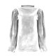 thumbnail image 2 of TaTaai Velvet Casual Round Neck Top, Women's Solid Loose Long Sleeve T-shirt, Comfort Stylish Design, Suitable for Daily Party Outfits Gift, 2 of 5