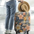 thumbnail image 2 of Pioneer Flower Floral Print Pattern Luggage Cover Fashion Suitcase Cover Baggage Covers Fit 25-28 Inch Luggage (Go Travel), 2 of 5