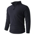 thumbnail image 2 of Men's Knit Pullover, Slim-fit, Quarter-Zip, Turtleneck, Casual Fashion Solid Color Warm Knitted Sweater &Christmas Tshirts, 2 of 6