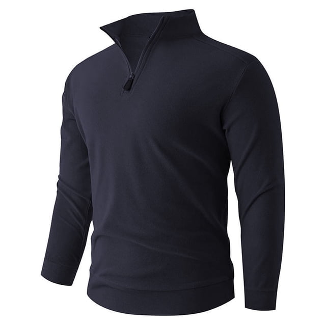pstuiky camisas de hombre de manga larga, Suéter de punto cálido de color sólido de moda informal para hombre, manga larga, top redondo camisetas de hombre xxl