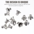 thumbnail image 4 of BEADCEST 30Pcs Jewelry Making Beads Olive Green Round Cap Shape for DIY Projects and Making, 4 of 4