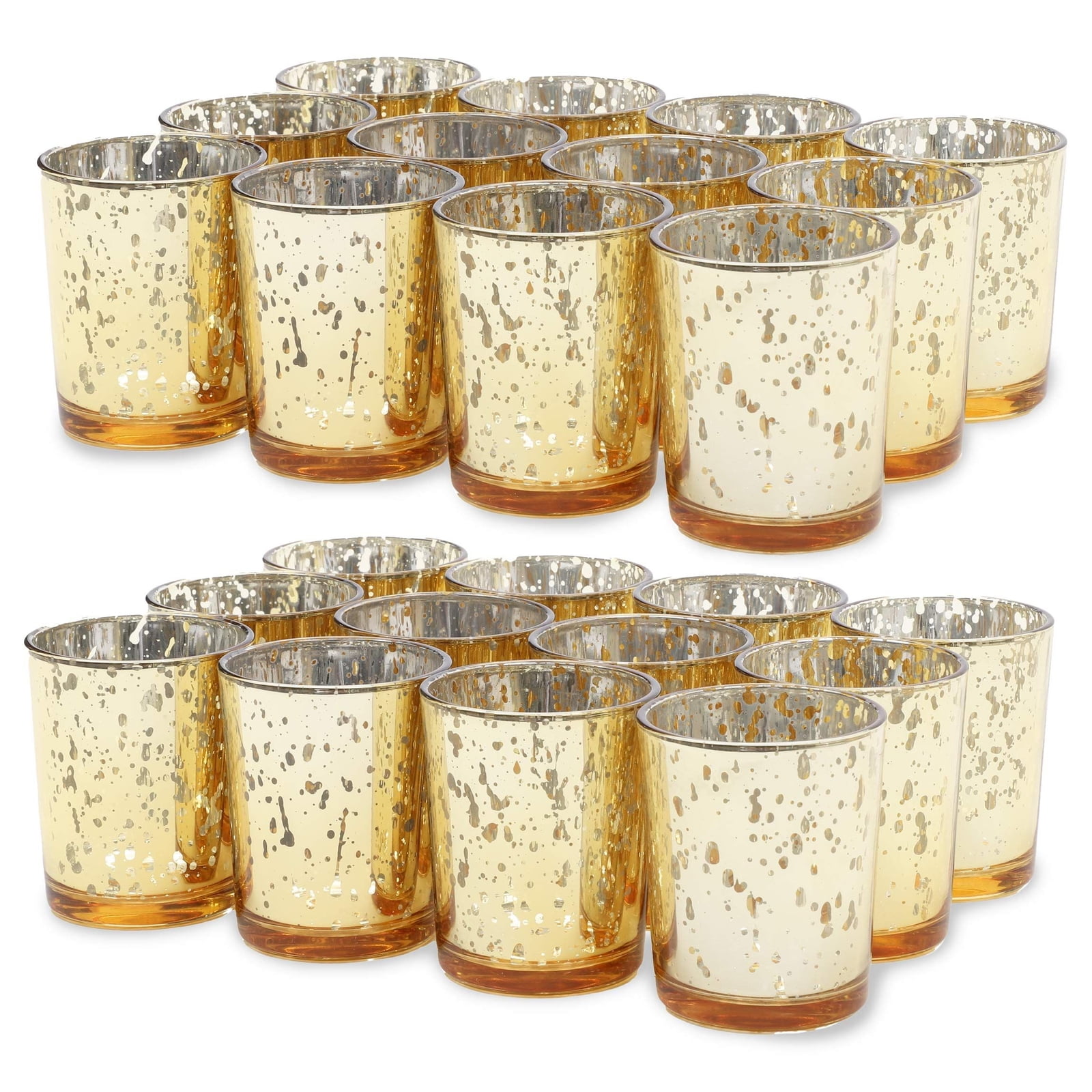 Richland Votive & Tealight Candle Holder Chunky Honeycomb Glass Set of 24 