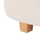 thumbnail image 2 of Taburete otomano de tela Teddy con asiento acolchado, baúl de almacenaje y tapa de MDF (Blanco), 2 of 4