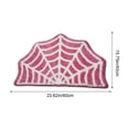thumbnail image 3 of Yhmxh Halloween Spider Web Bathroom Rug, 15.75×23.62 Inch Web Shaped Bath Mat, Soft Absorbent Non‑Slip Plush Floor Mat, Spooky Decorative Rug for Bathroom Bedroom Halloween Home Decoration, 3 of 6
