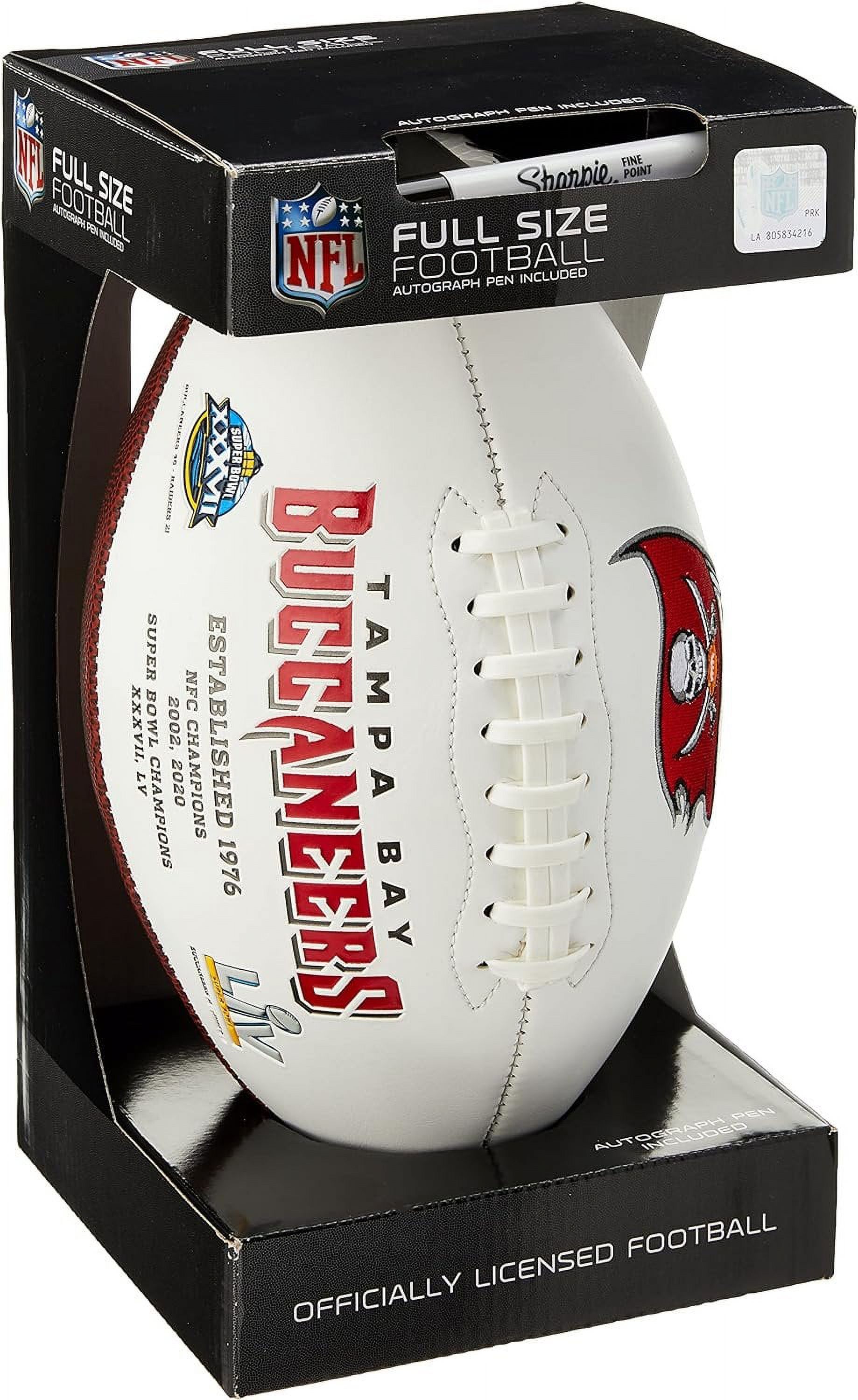 Rawlings NFL Signature Series Full Regulation-Size Football, Tampa Bay Buccaneers
