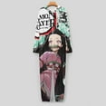 thumbnail image 6 of Demon Slayer Nezuko Unisex Onesie Pajamas Zipper Jumpsuit Hooded One Piece Sleepwear for Family Mens Womens, 6 of 8